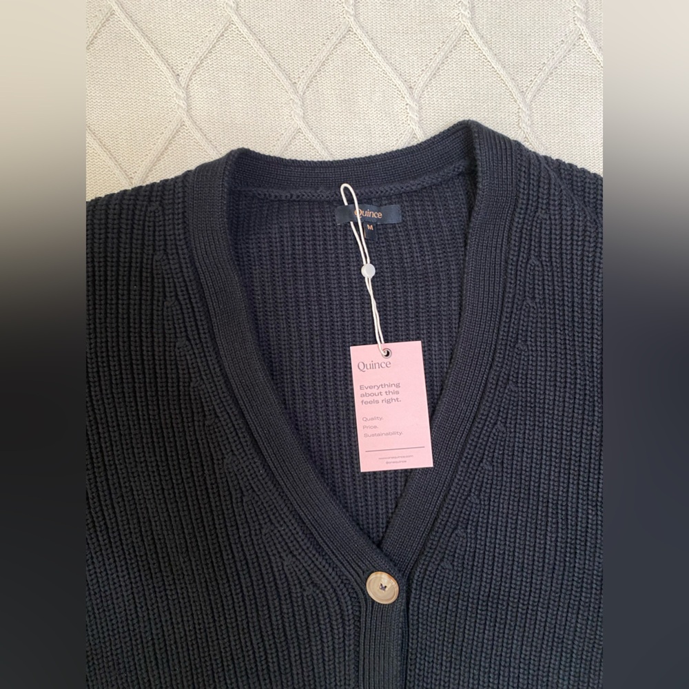 Quince Black Women's Cardigan Sweater - Picture 5 of 12